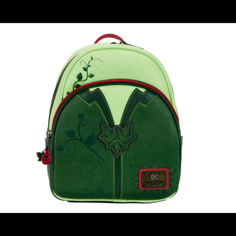 Loungefly Poison Ivy Glow in the Dark Cosplay Mini Backpack. Never used.